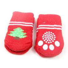 Load image into Gallery viewer, 25X60 MM Lovely Pet Fashion Pets Dogs Socks 4Pcs/Set Cute Puppy Dogs Pet Knits Socks Anti Slip Skid Bottom
