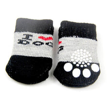 Load image into Gallery viewer, 25X60 MM Lovely Pet Fashion Pets Dogs Socks 4Pcs/Set Cute Puppy Dogs Pet Knits Socks Anti Slip Skid Bottom

