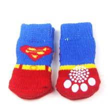 Load image into Gallery viewer, 25X60 MM Lovely Pet Fashion Pets Dogs Socks 4Pcs/Set Cute Puppy Dogs Pet Knits Socks Anti Slip Skid Bottom
