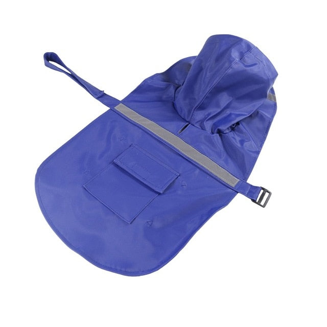 3 Colors Waterproof Dog Raincoat Lightweight Rain Jacket Poncho with Reflective Strip Raincoat for Dogs Large Size Snow Defence