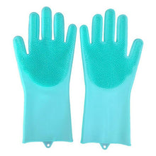 Load image into Gallery viewer, 1 Pair Pet Silicone Cleaning Gloves Dog Cat Bath Cleaning Brush Gloves Scrubber Rubber Kitchen Clean Tool
