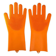 Load image into Gallery viewer, 1 Pair Pet Silicone Cleaning Gloves Dog Cat Bath Cleaning Brush Gloves Scrubber Rubber Kitchen Clean Tool
