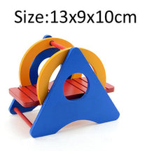 Load image into Gallery viewer, Wooden Small Pet Guinea Pig Toy Squirrel Totoro Springboard Hamster Tunnels Bird Toys Chinchilla Pet Rat Toys Small Animal House
